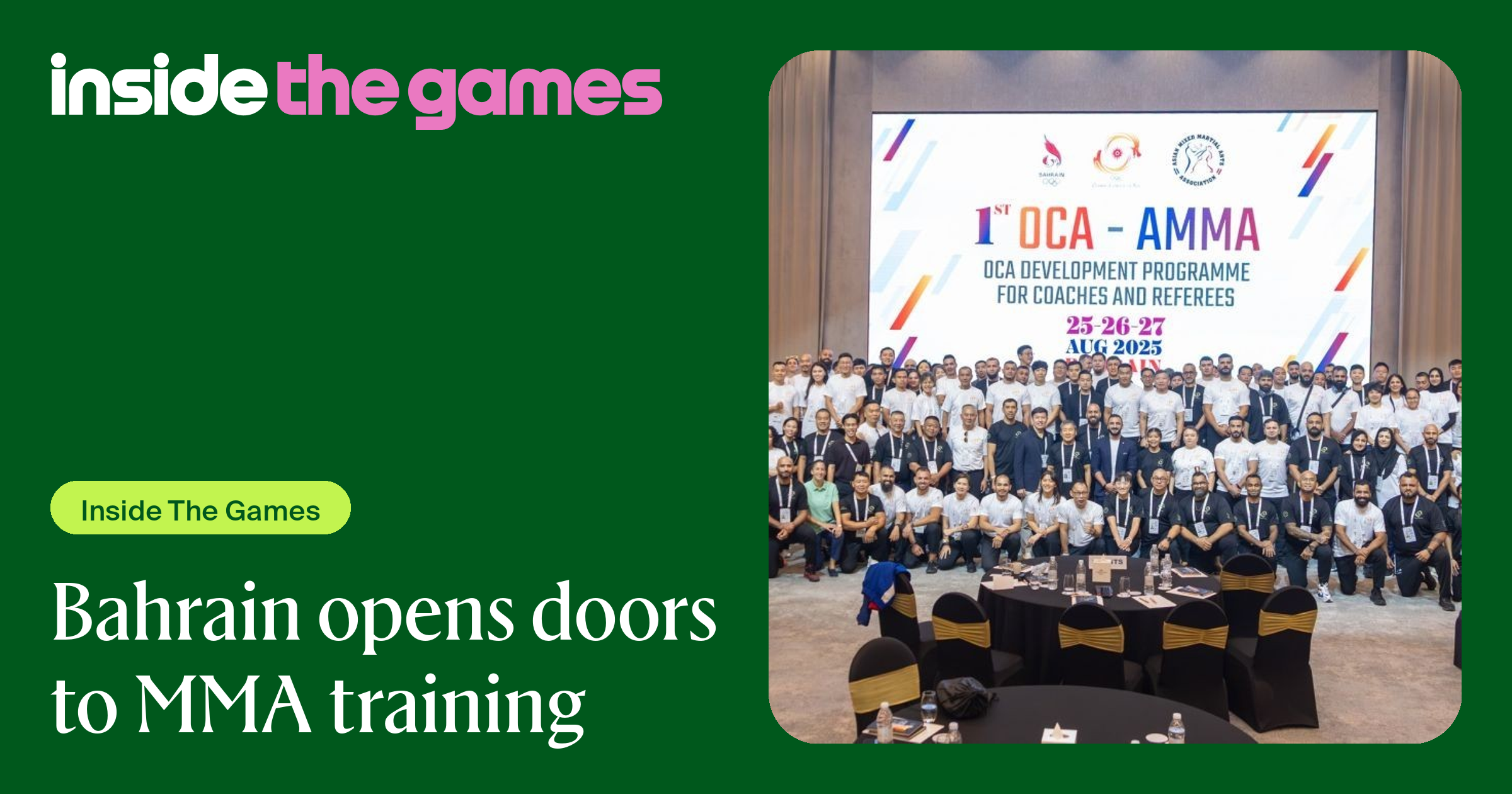 Inside The Games • Bahrain opens doors to MMA training