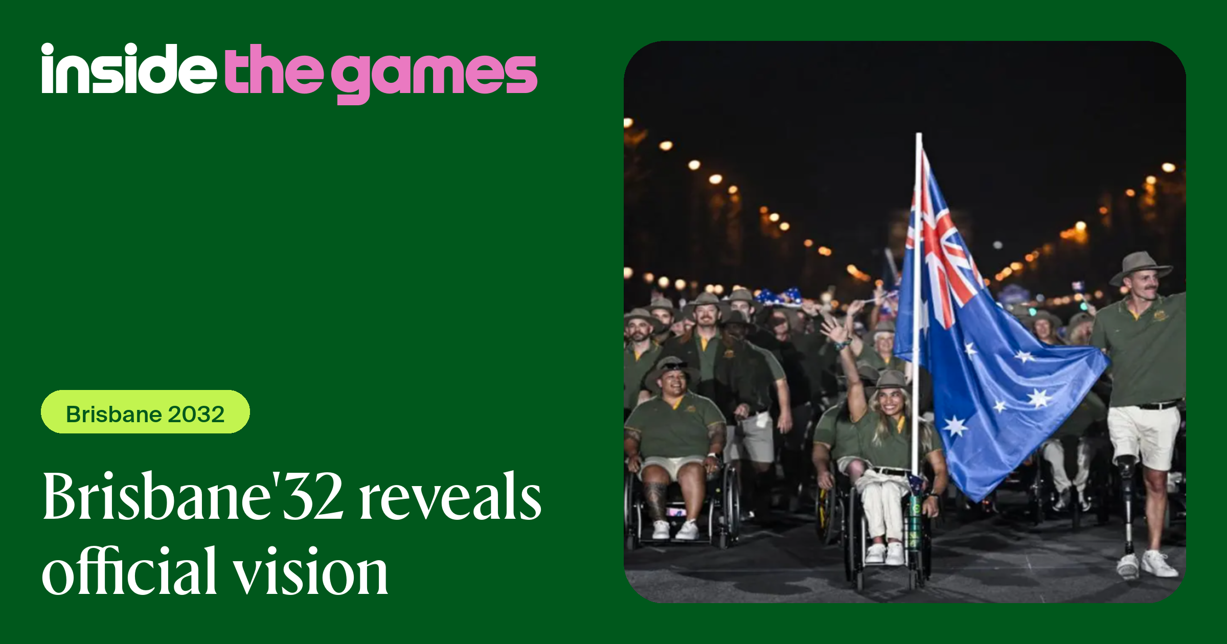 Inside The Games • Brisbane'32 reveals official vision