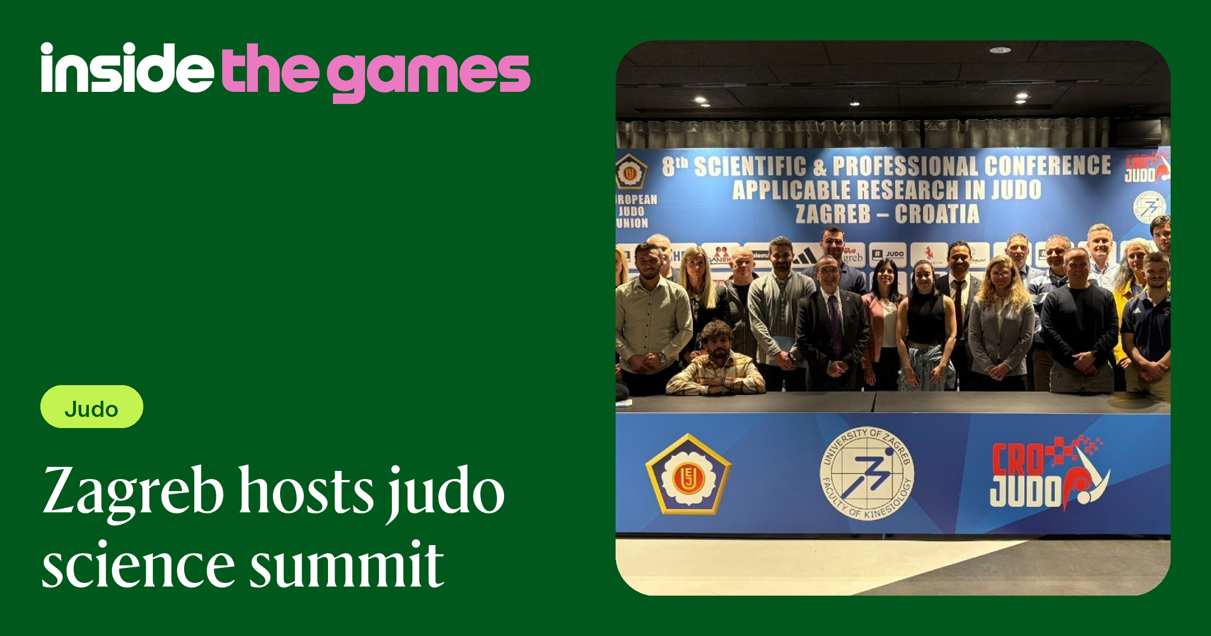 Inside The Games • Zagreb hosts judo science summit