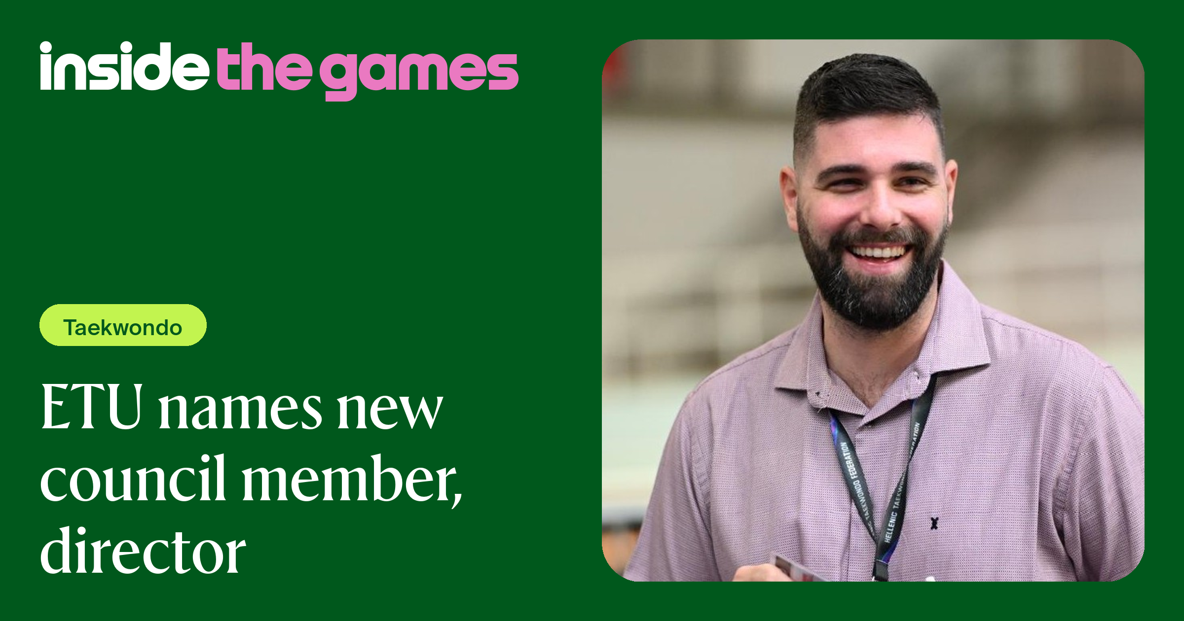 Inside The Games • ETU names new council member, director