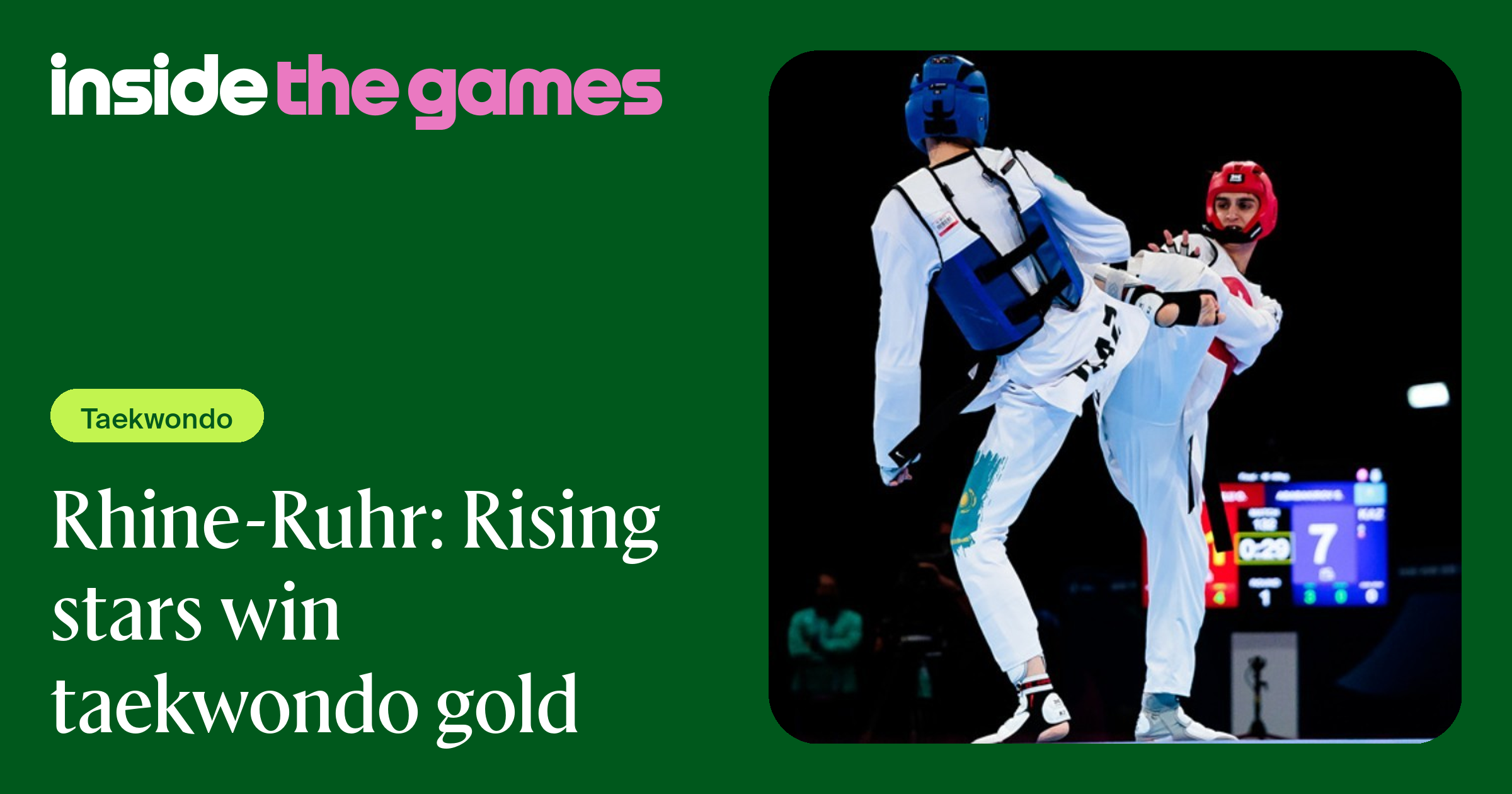 Inside The Games • Rhine-Ruhr: Rising stars win taekwondo gold