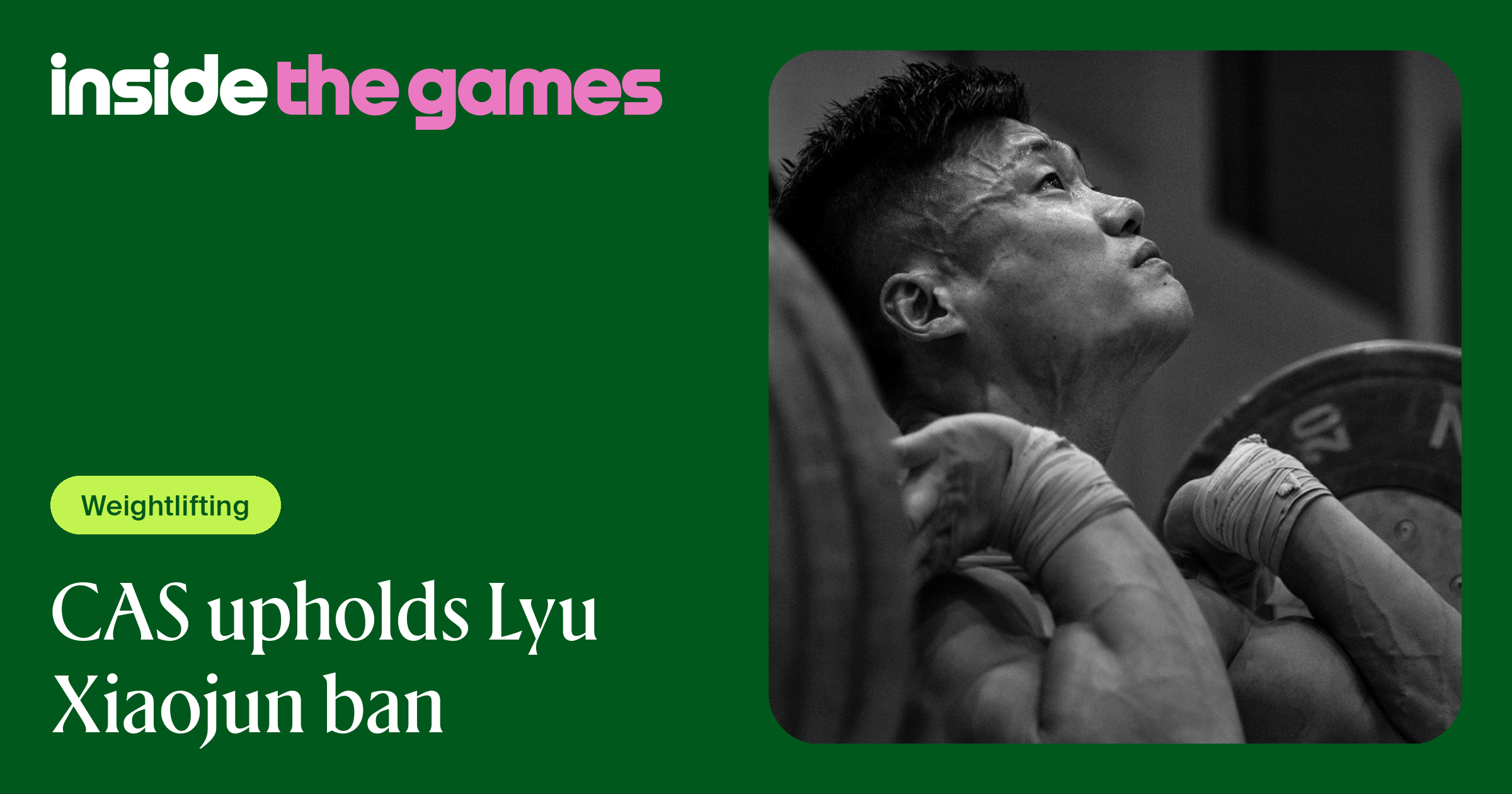 Inside The Games • CAS upholds Lyu Xiaojun ban