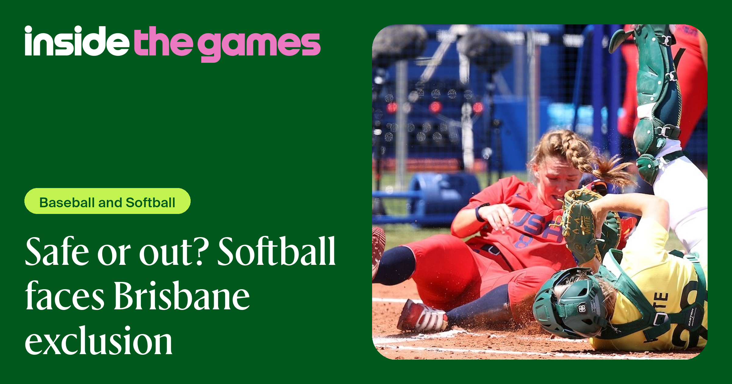 Inside The Games • Safe or out? Softball faces Brisbane exclusion