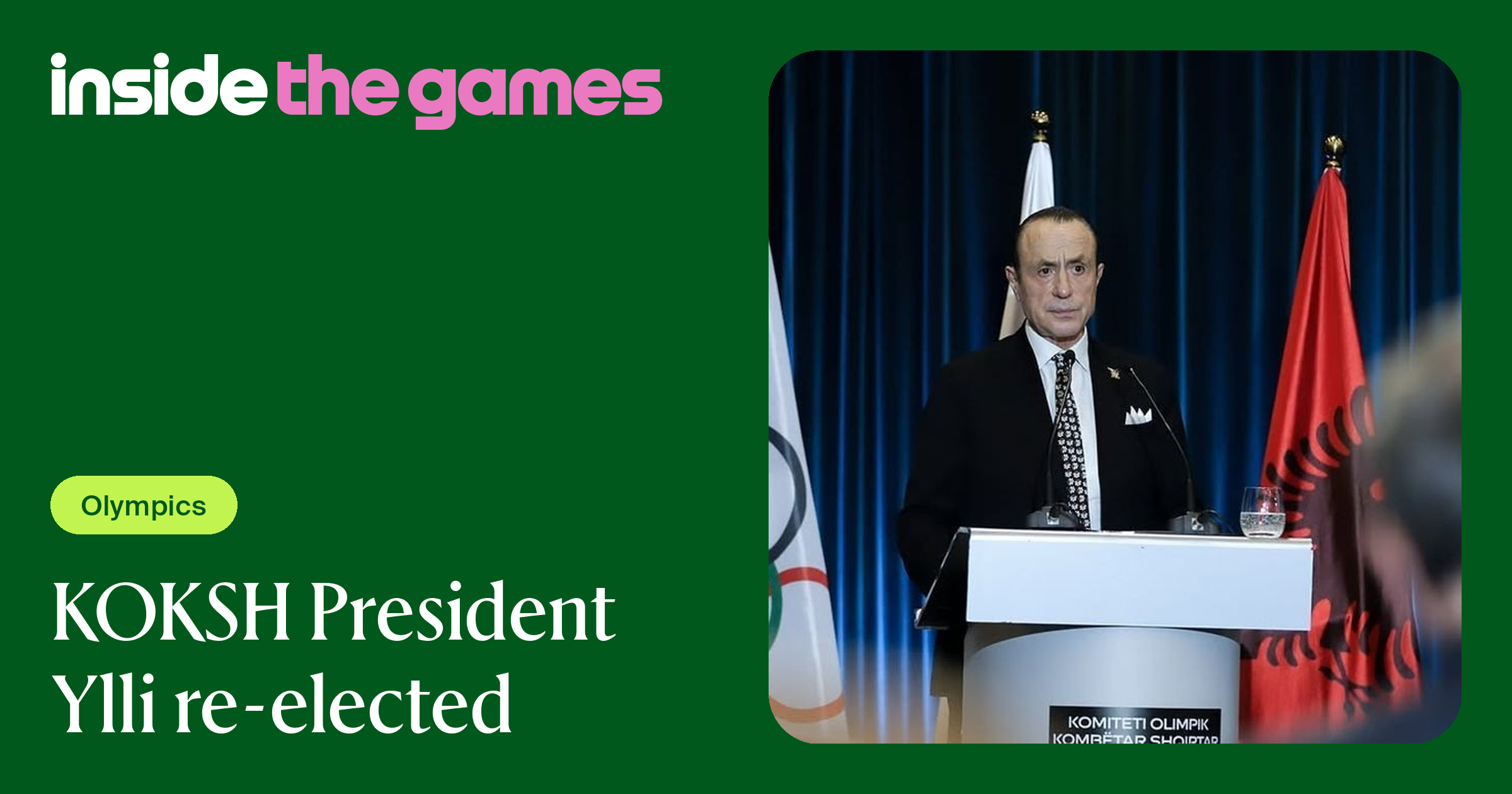 Inside The Games • KOKSH President Ylli re-elected