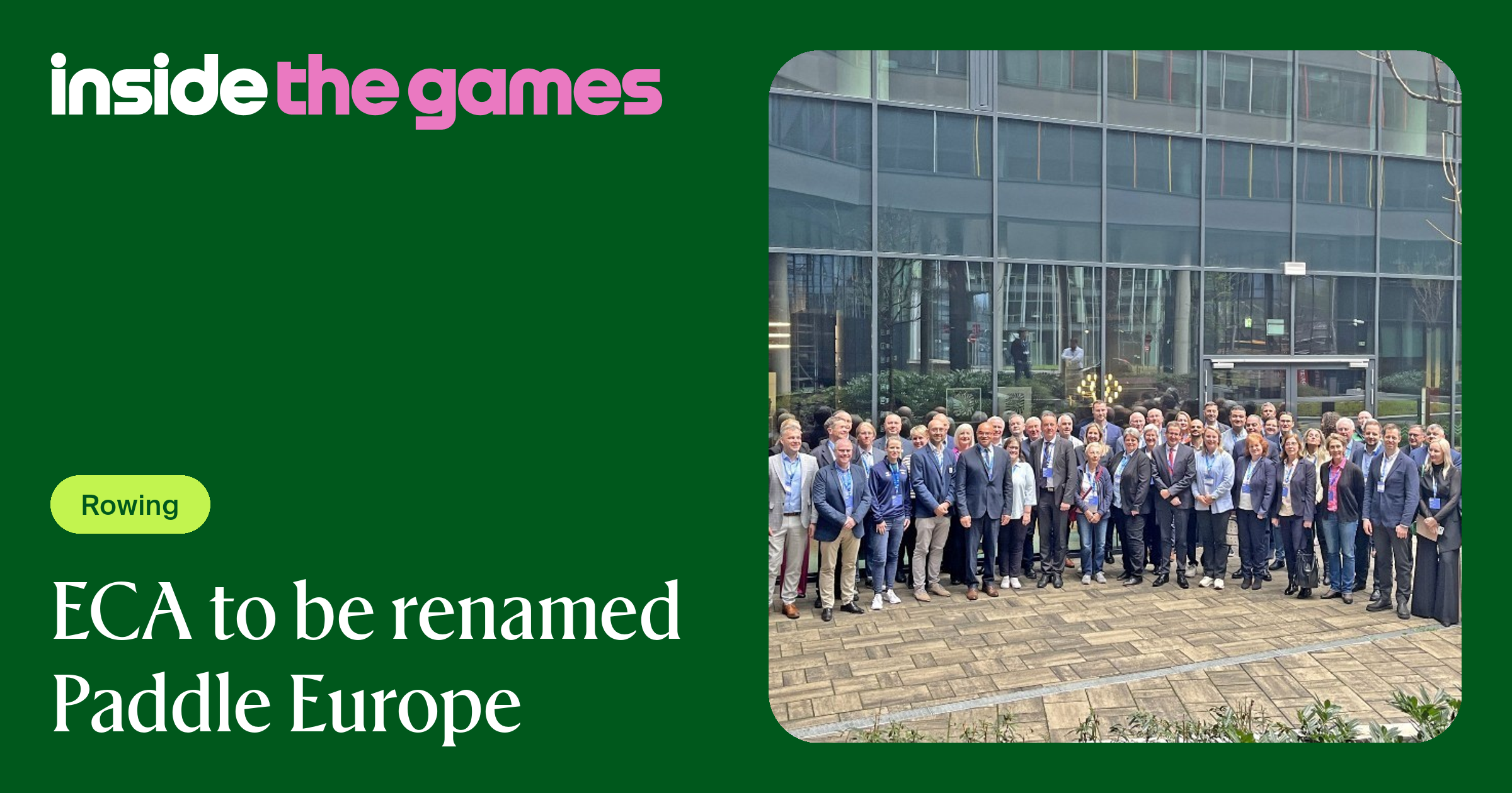 Inside The Games • ECA to be renamed Paddle Europe