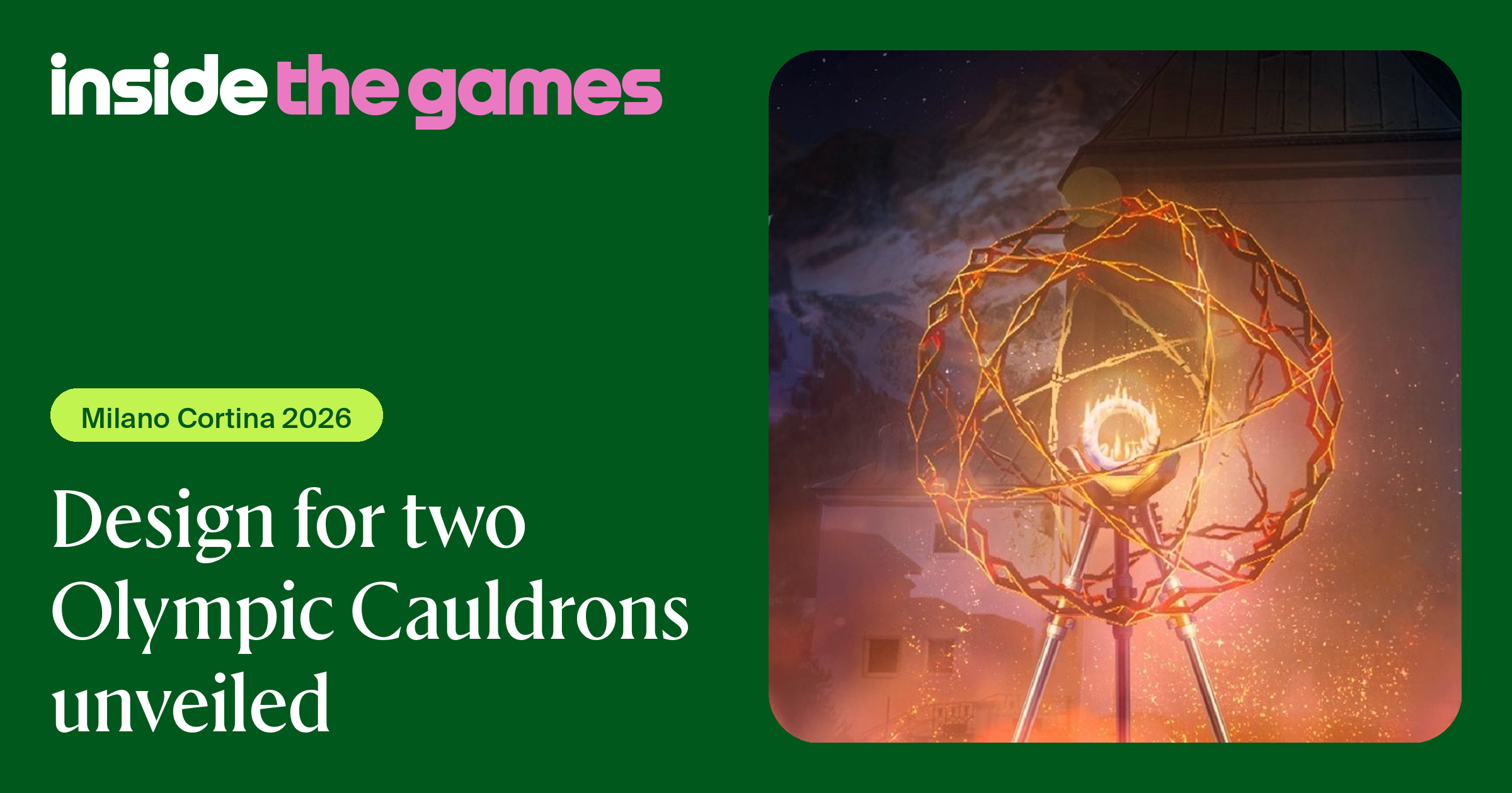 Inside The Games • Design for two Olympic Cauldrons unveiled