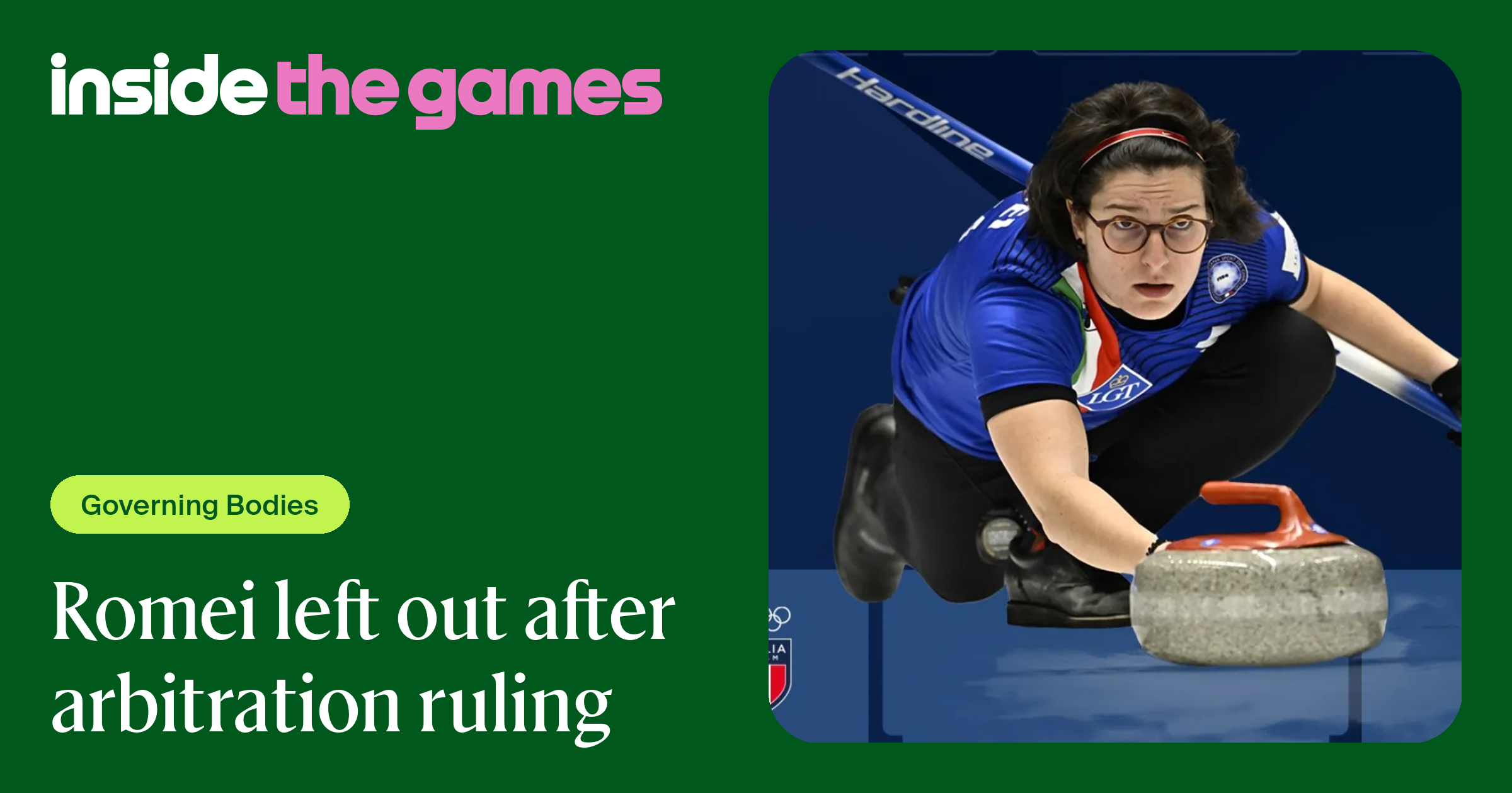 Inside The Games • Romei left out after arbitration ruling