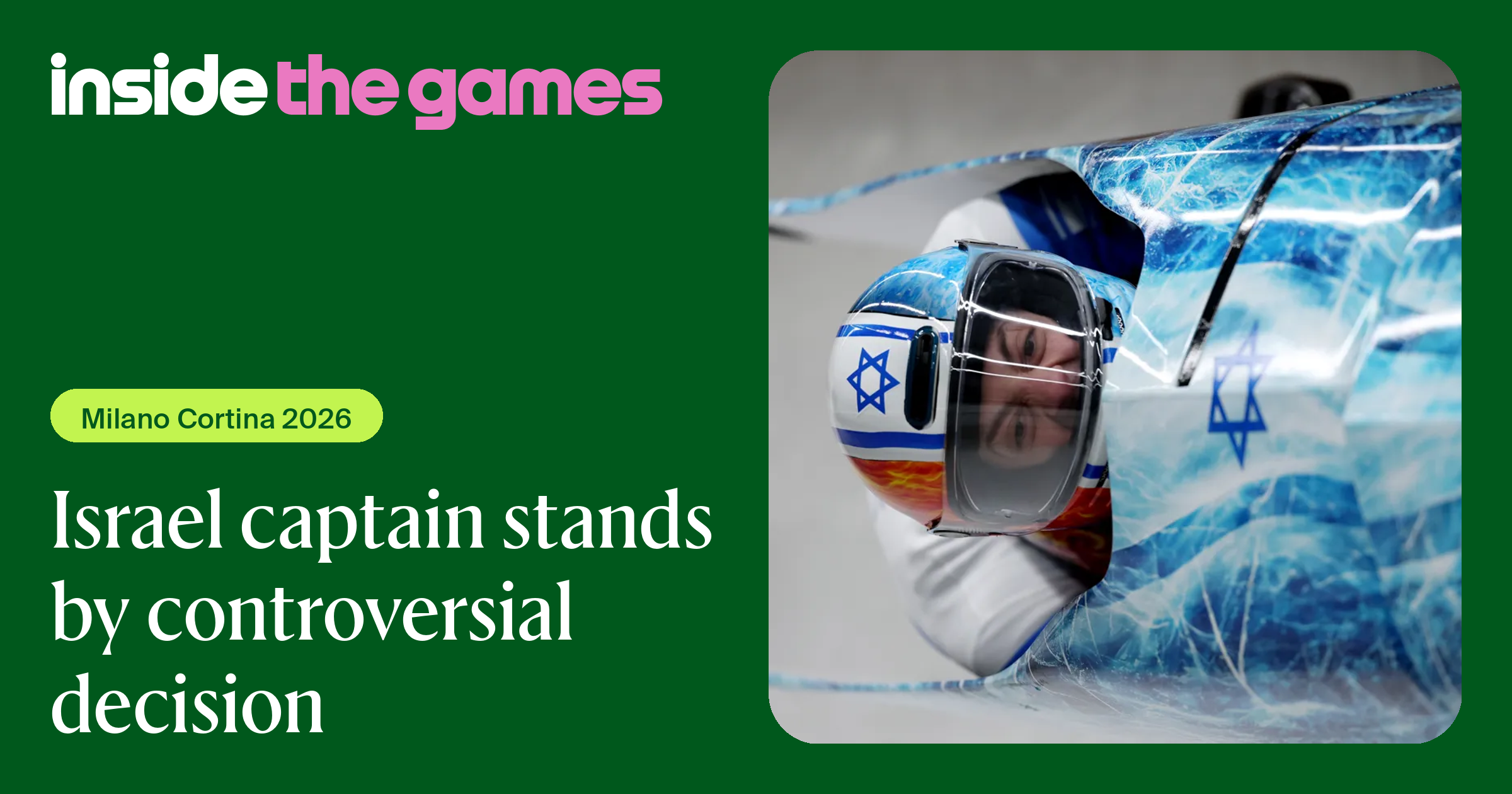 Inside The Games • Israel captain stands by controversial decision