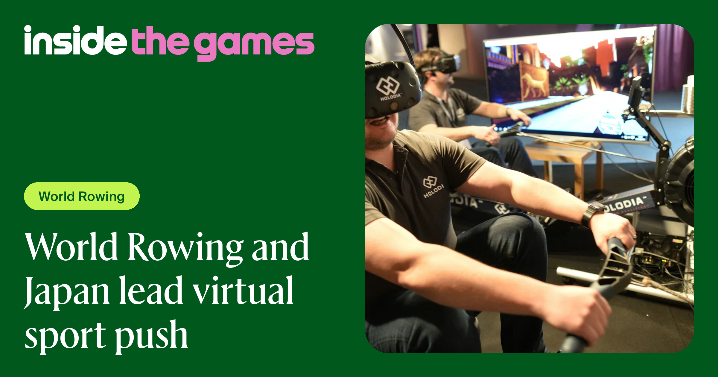 Inside The Games • World Rowing and Japan lead virtual sport push