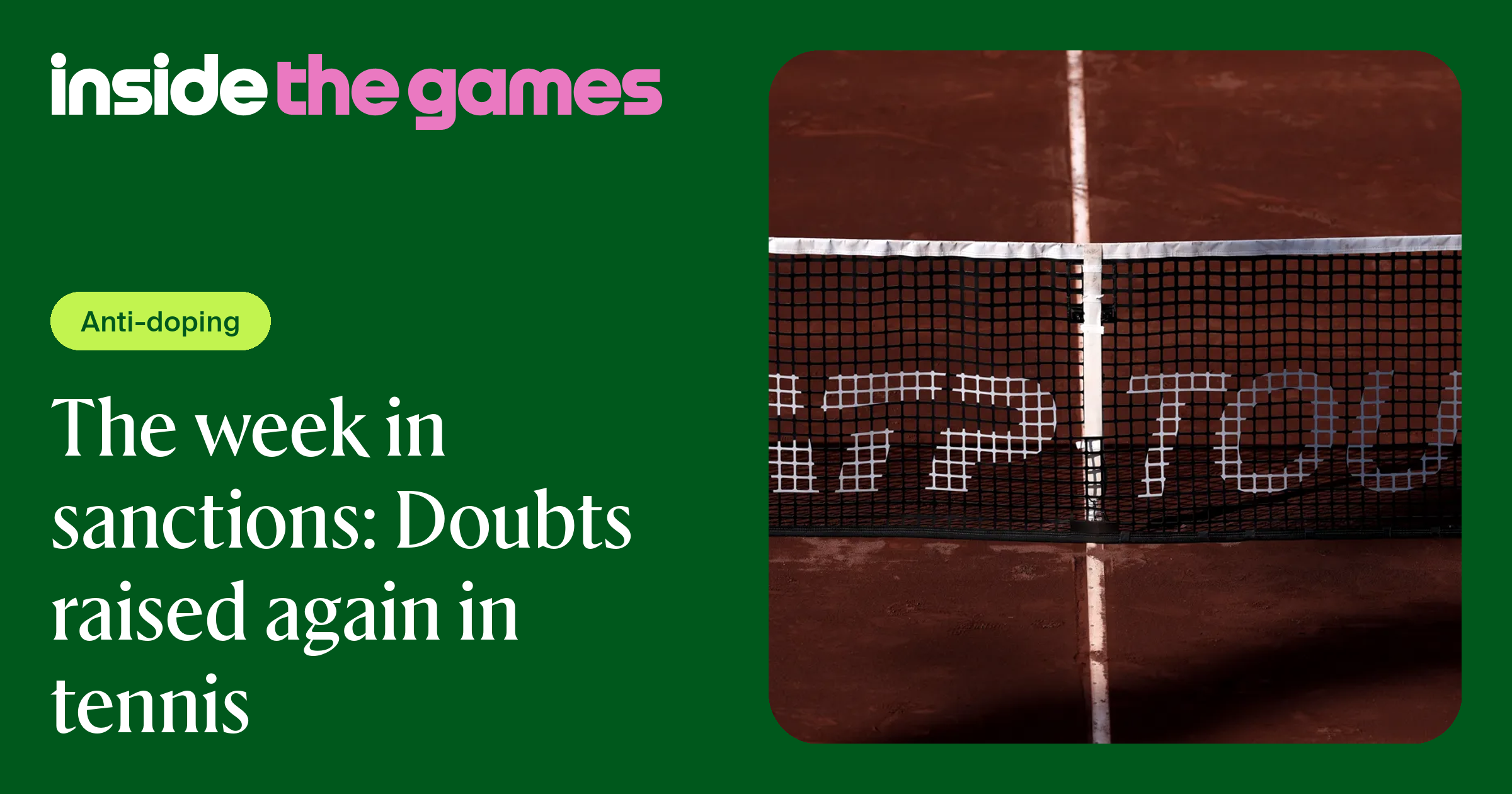 International sports sanctions and anti-doping enforcement