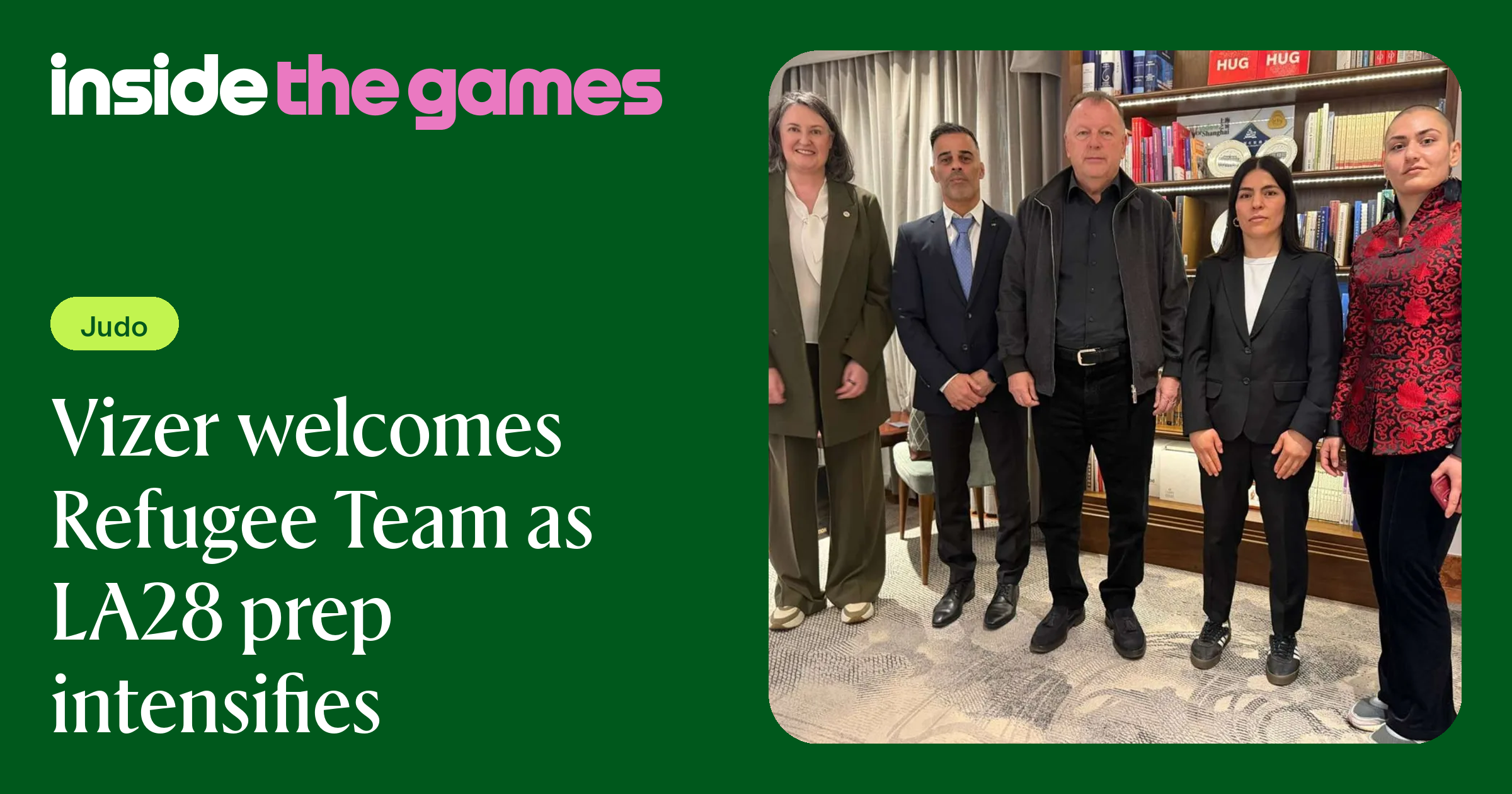 Inside The Games • Vizer welcomes Refugee Team as LA28 prep intensifies