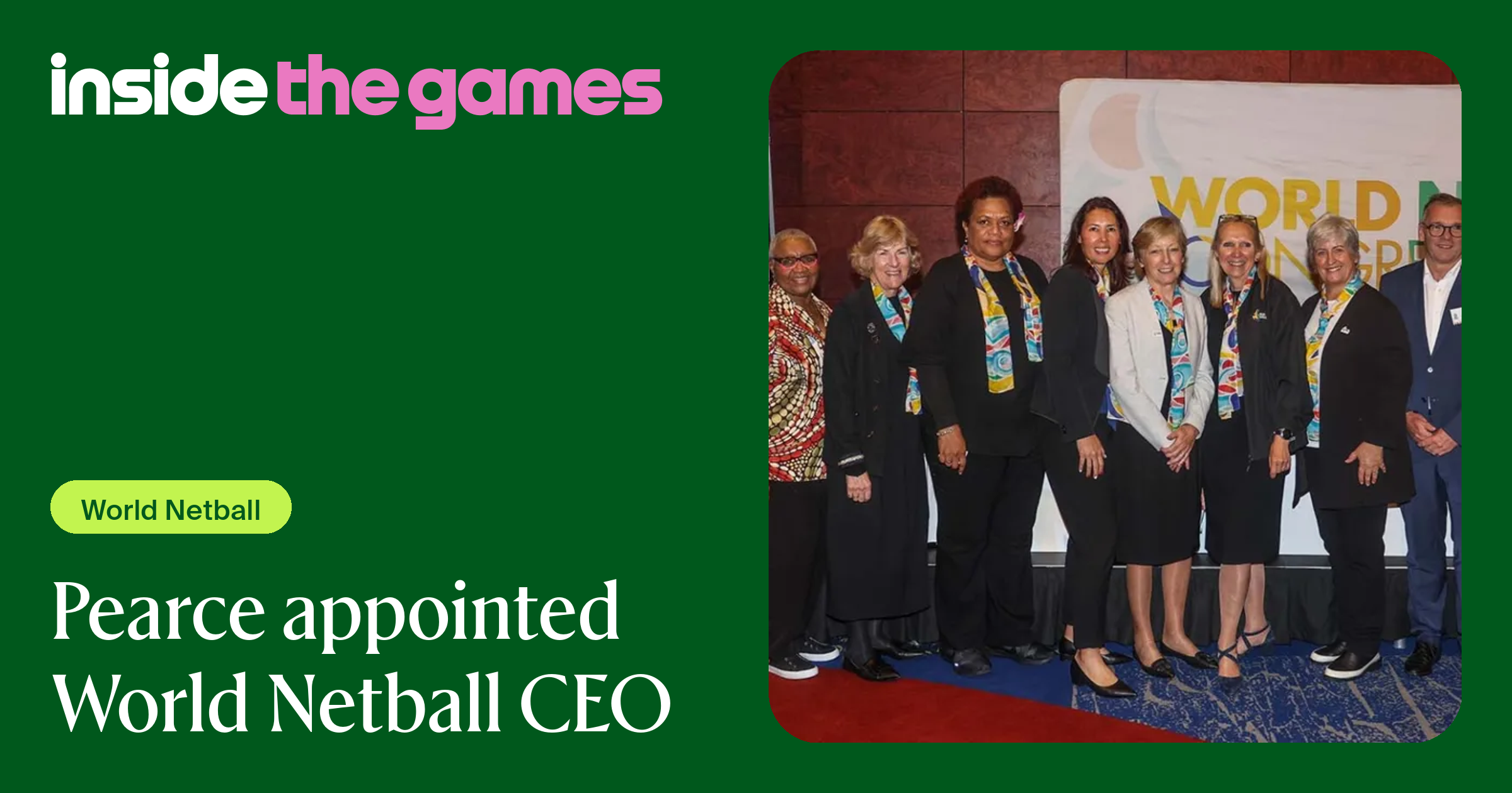 Inside The Games • Pearce appointed World Netball CEO