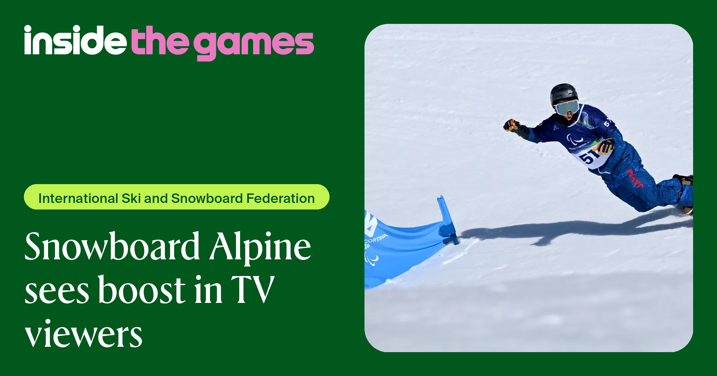 Inside The Games • Snowboard Alpine sees boost in TV viewers
