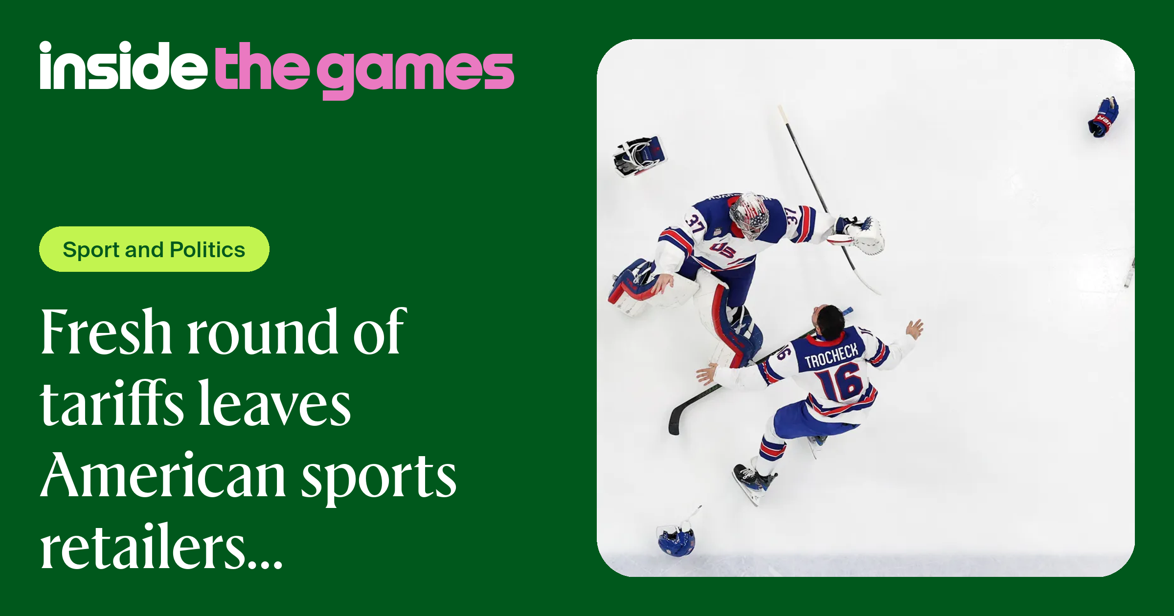 Inside The Games • Fresh round of tariffs leaves American sports ...