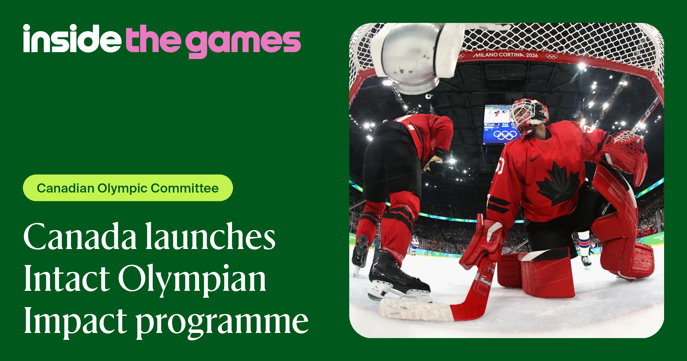 Inside The Games • Canada launches Intact Olympian Impact programme