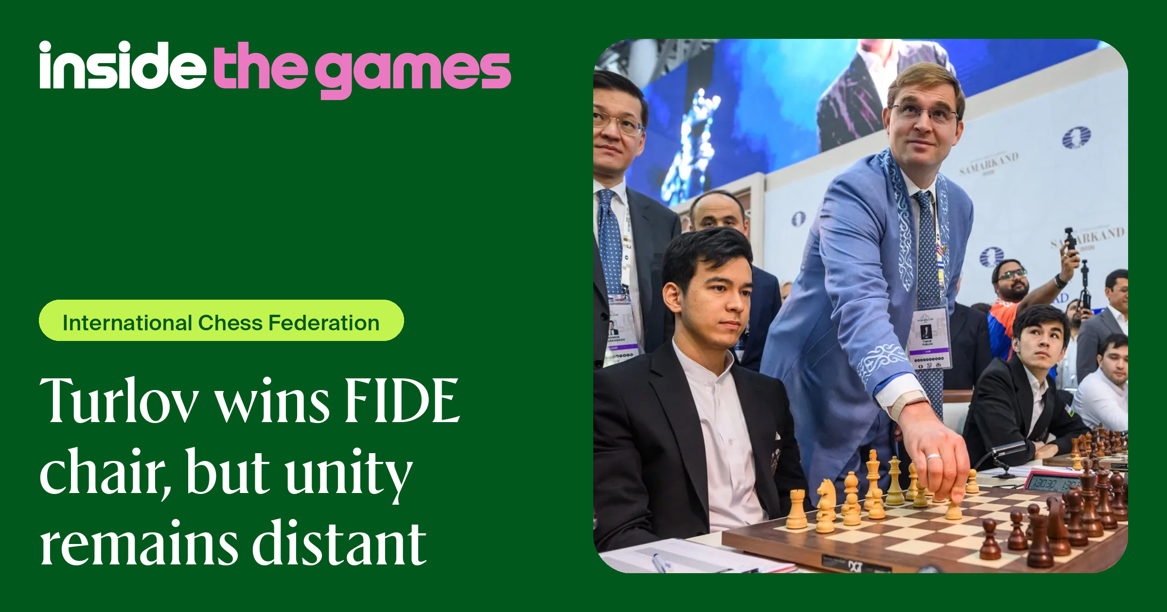 Inside The Games • Turlov wins FIDE chair, but unity remains distant