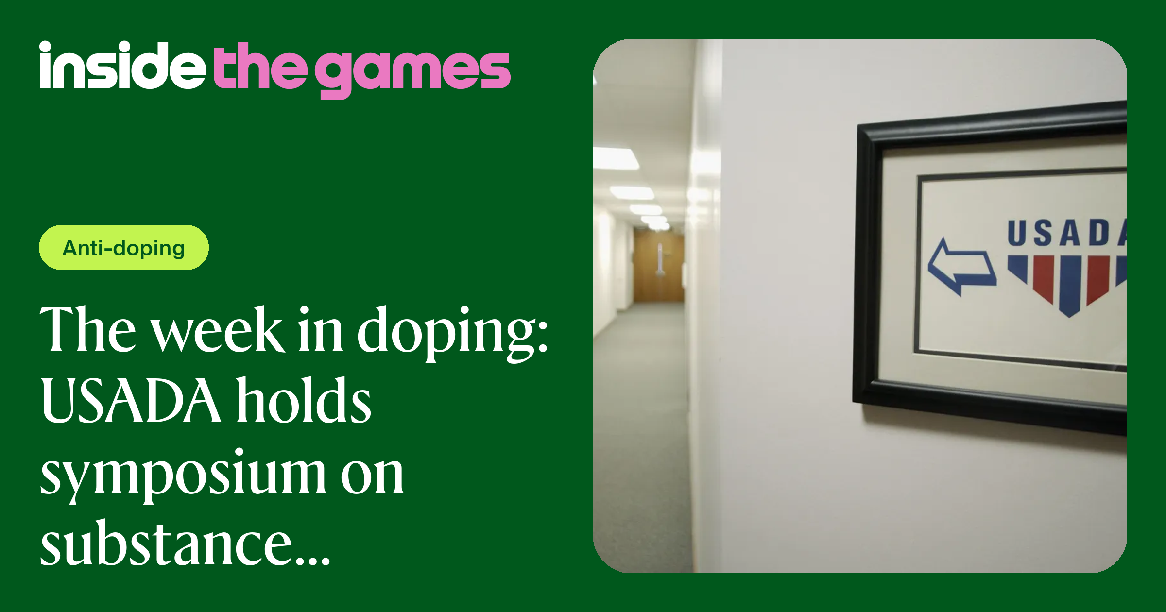 Inside The Games • The week in doping: USADA holds symposium on ...