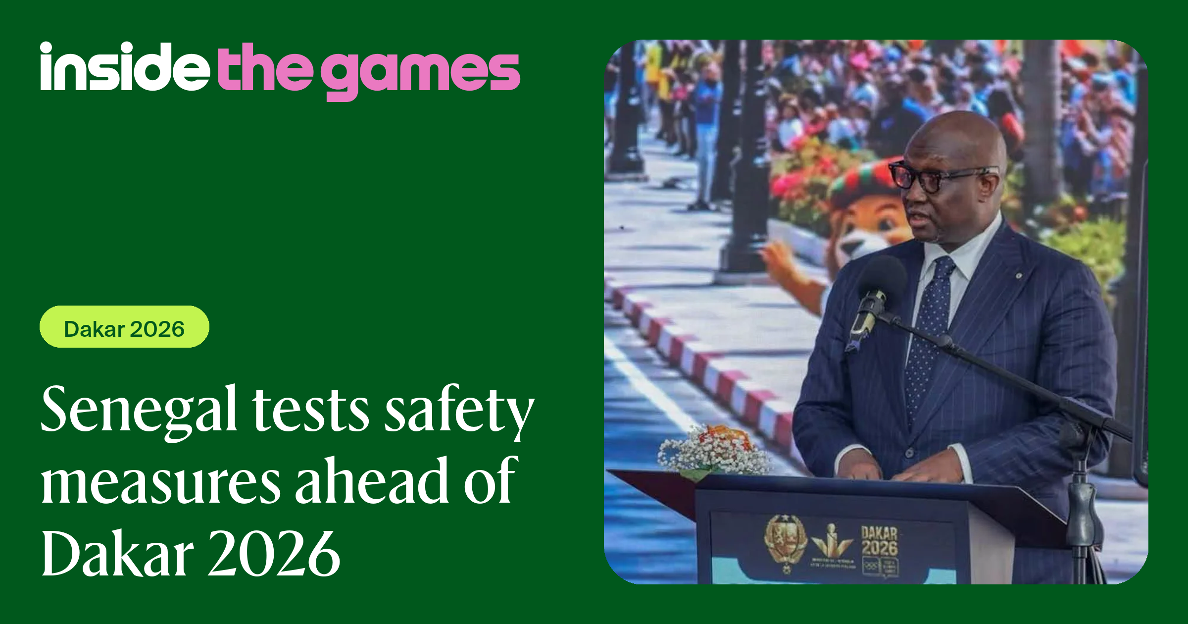 Inside The Games • Senegal tests safety measures ahead of Dakar 2026