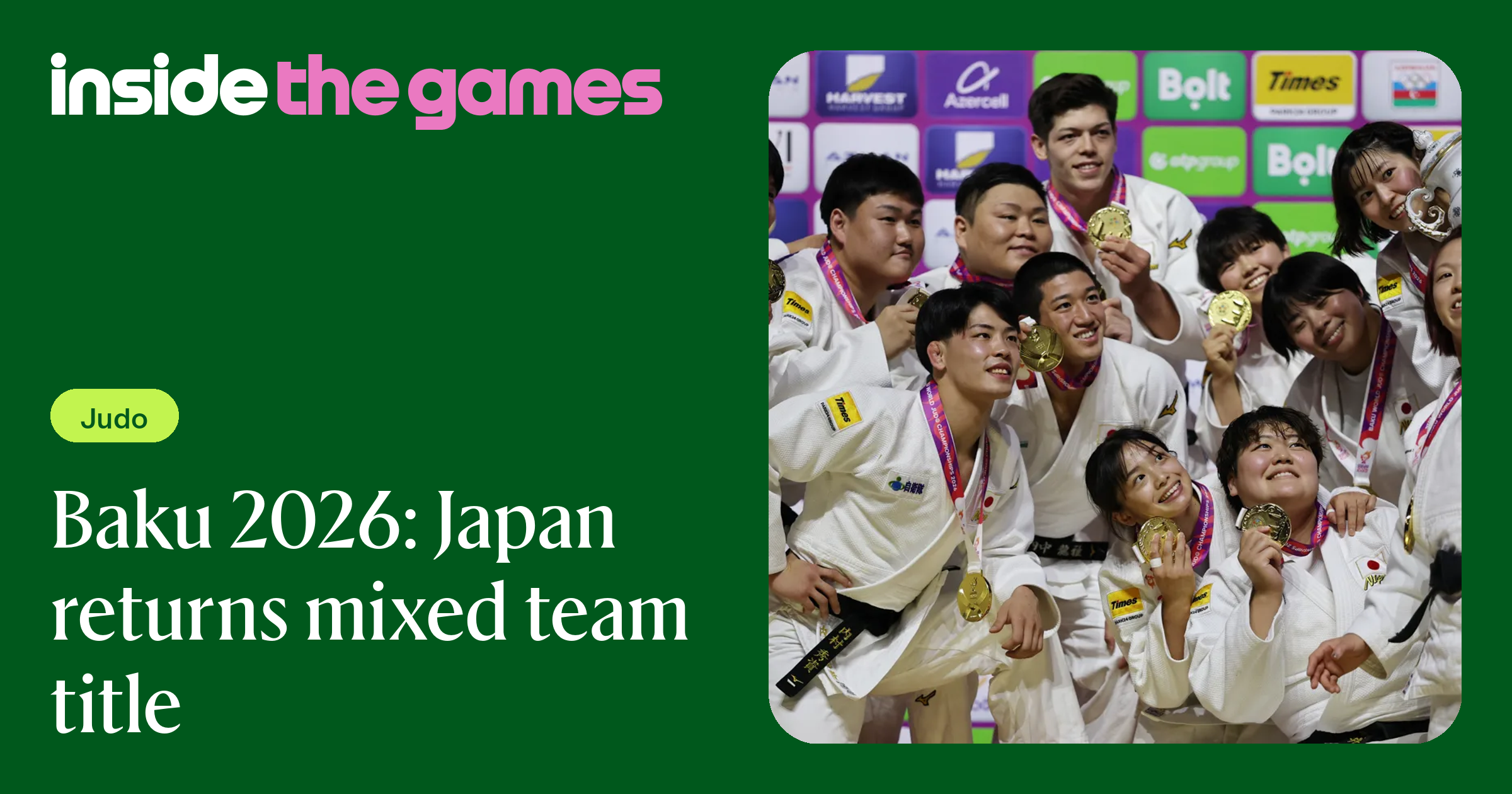 Inside The Games • Baku 2026: Japan returns mixed team title