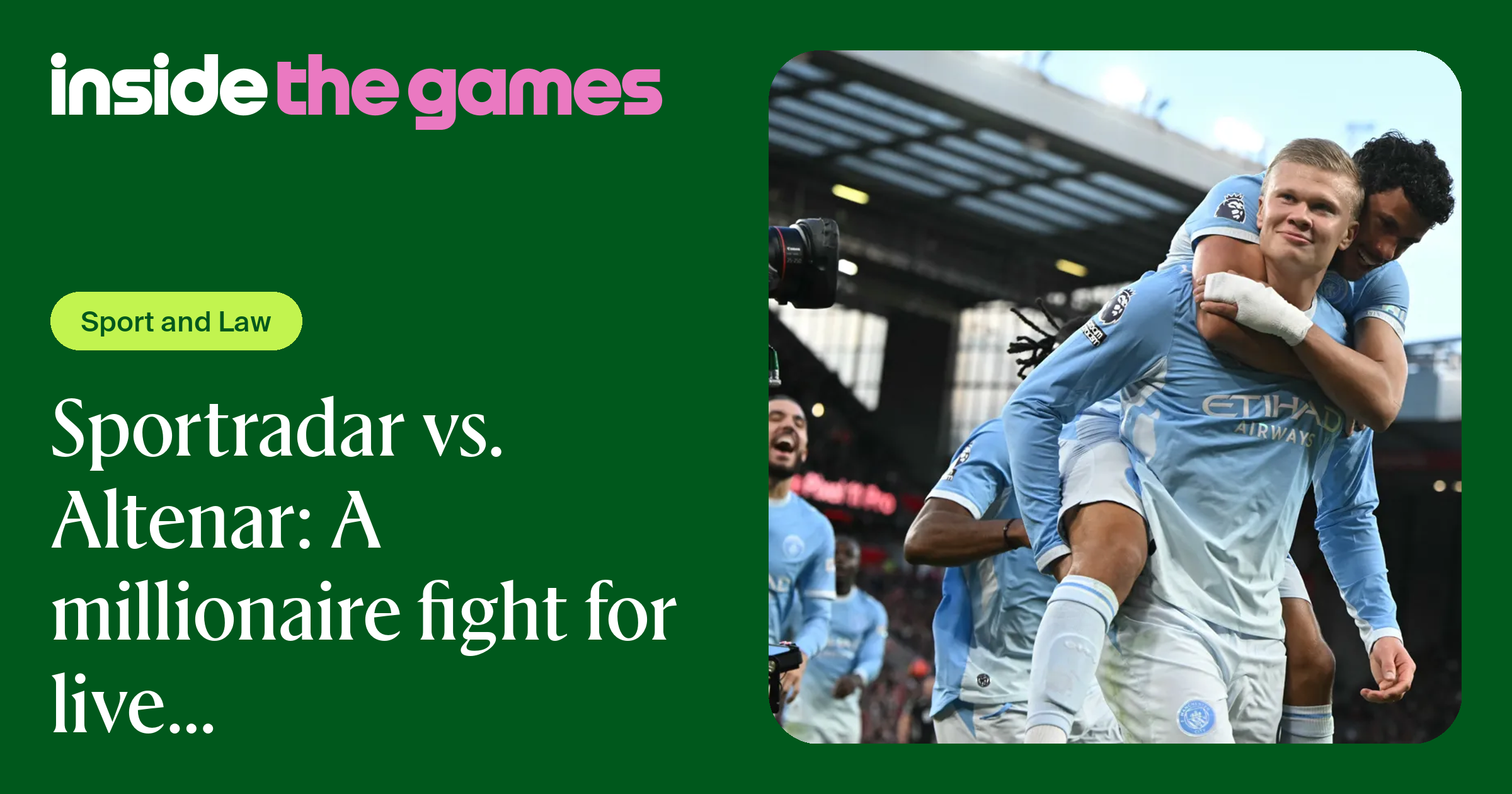 Insider Data Inside The Games • Sportradar vs. Altenar: A millionaire fight for live ...
