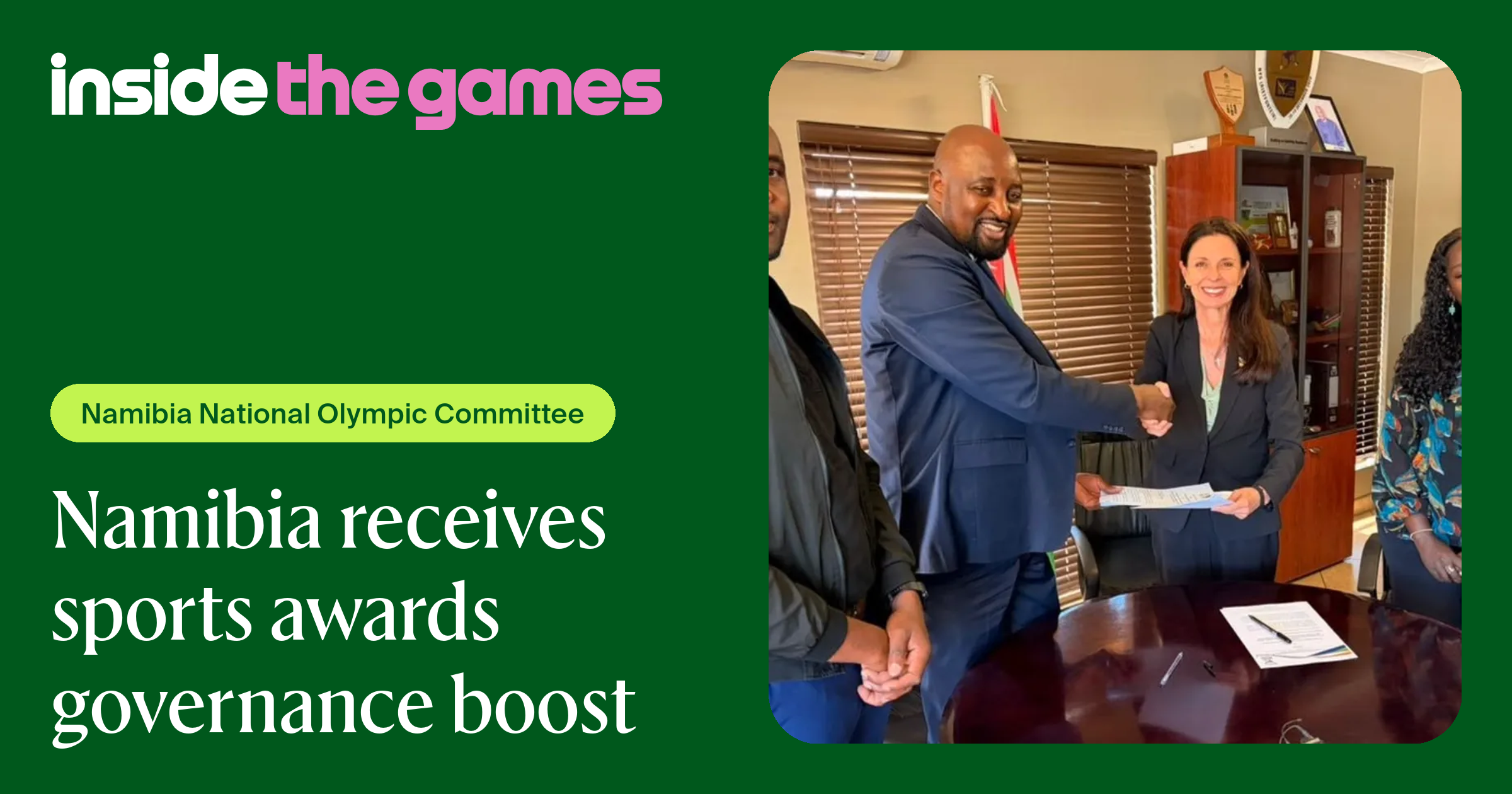 Inside The Games • Namibia receives sports awards governance boost