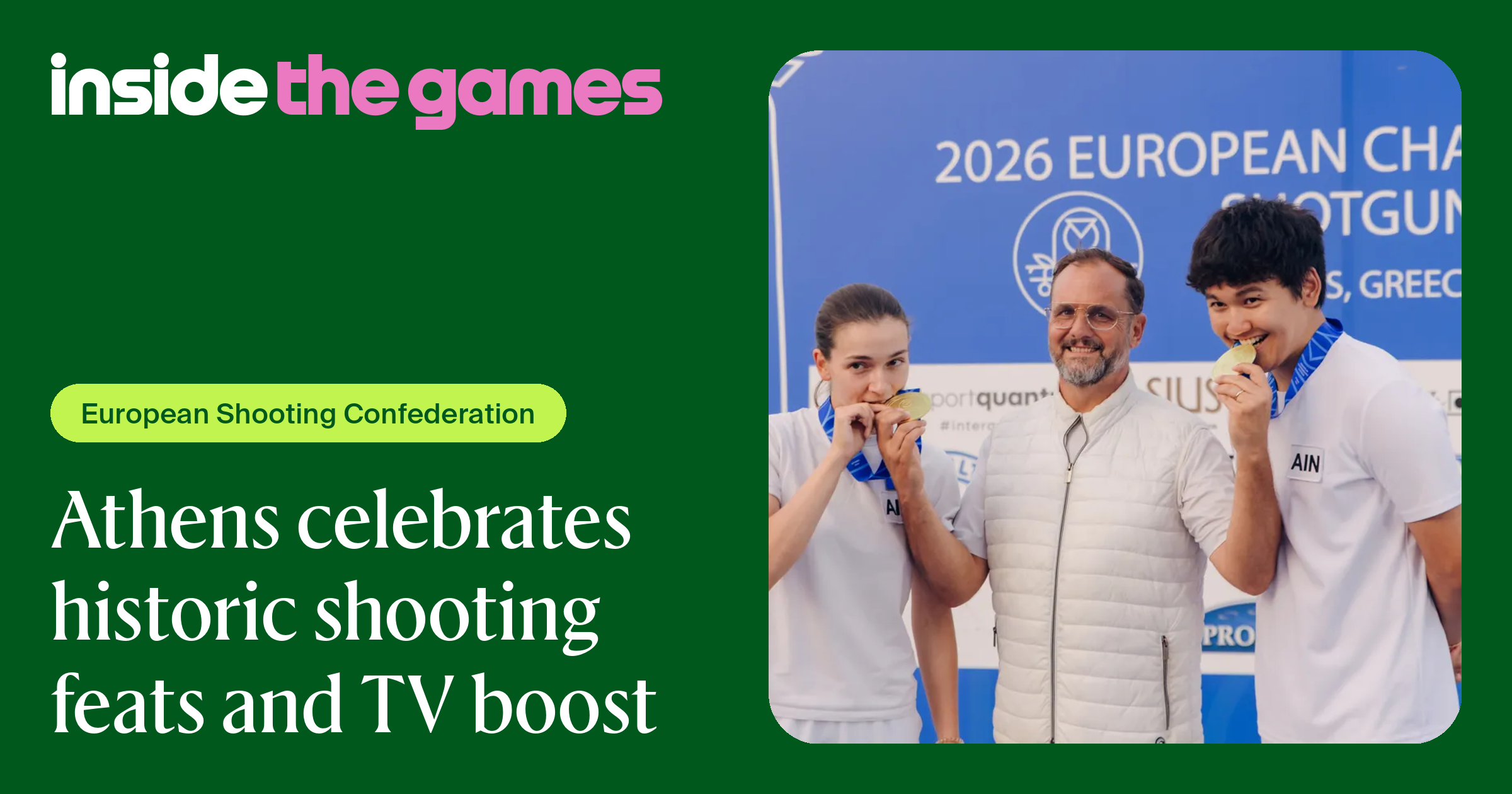 Athens celebrates historic shooting feats and TV boost