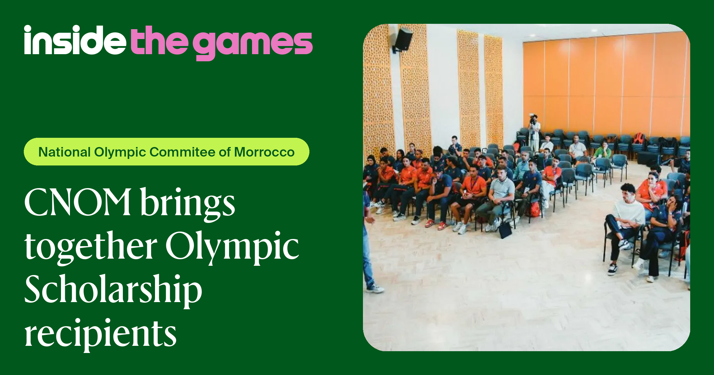 Inside The Games • CNOM brings together Olympic Scholarship recipients