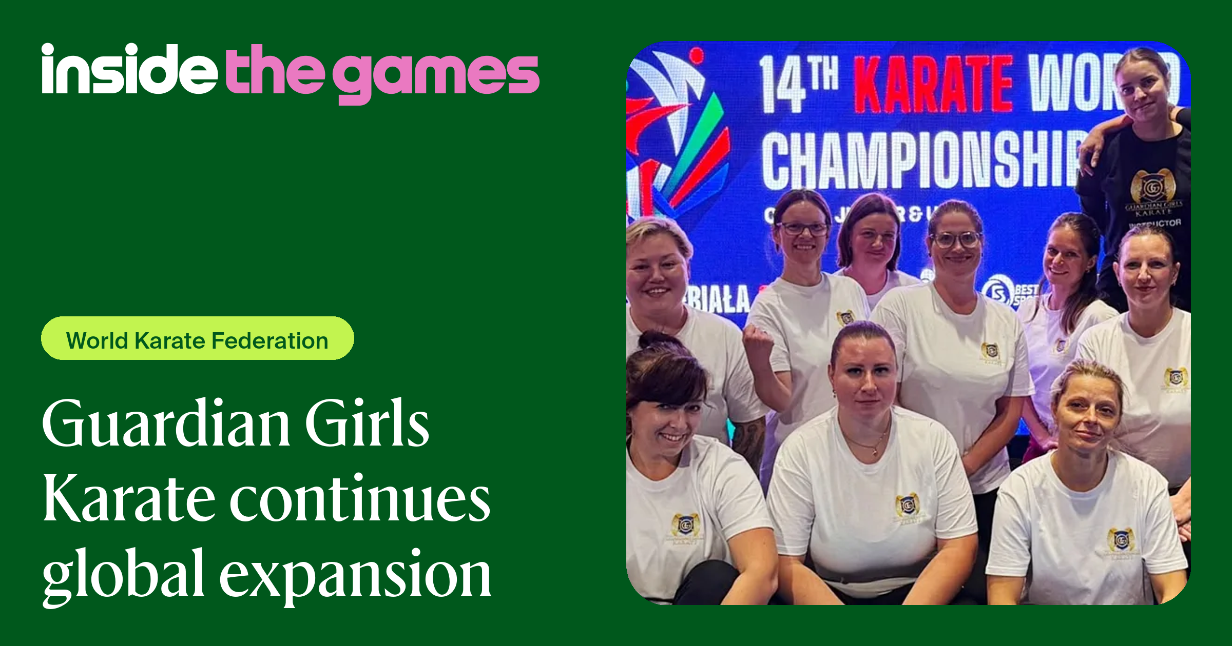 Guardian Girls Karate continues global expansion